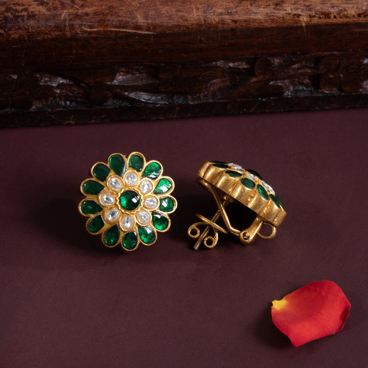 Floravya Kundan Studs