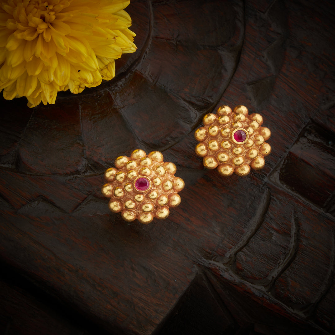 Crimson Petals Necklace Set