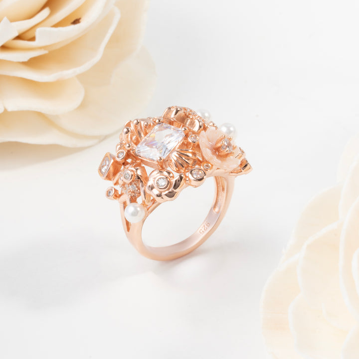Starfish Halo Ring