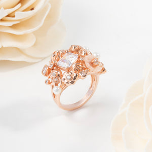 Starfish Halo Ring