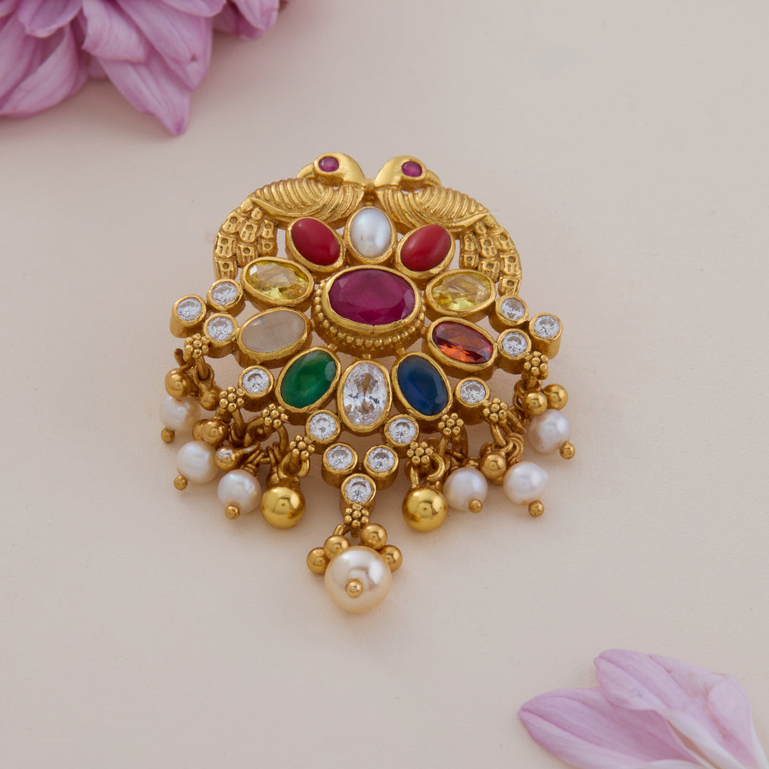 Plume Nine Gem Pendant