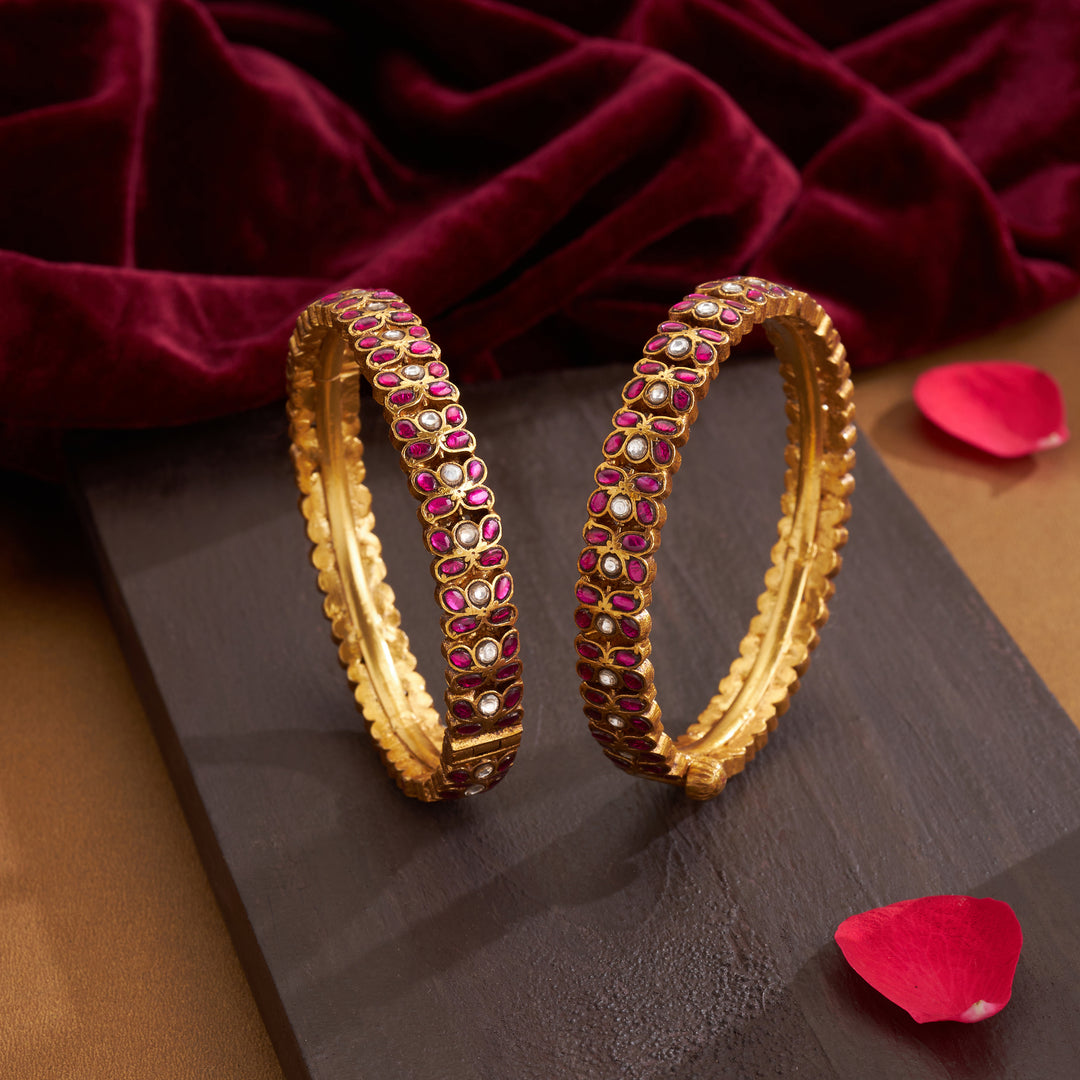 Bikaneri Kundan Bangles