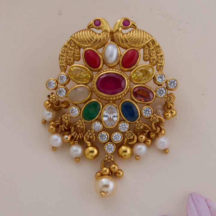 Plume Nine Gem Pendant