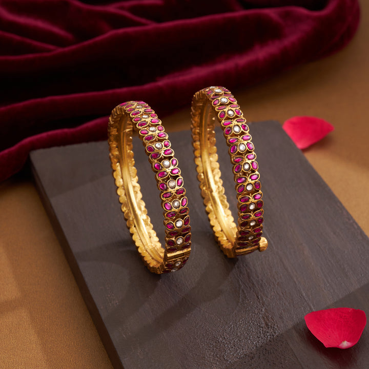 Bikaneri Kundan Bangles