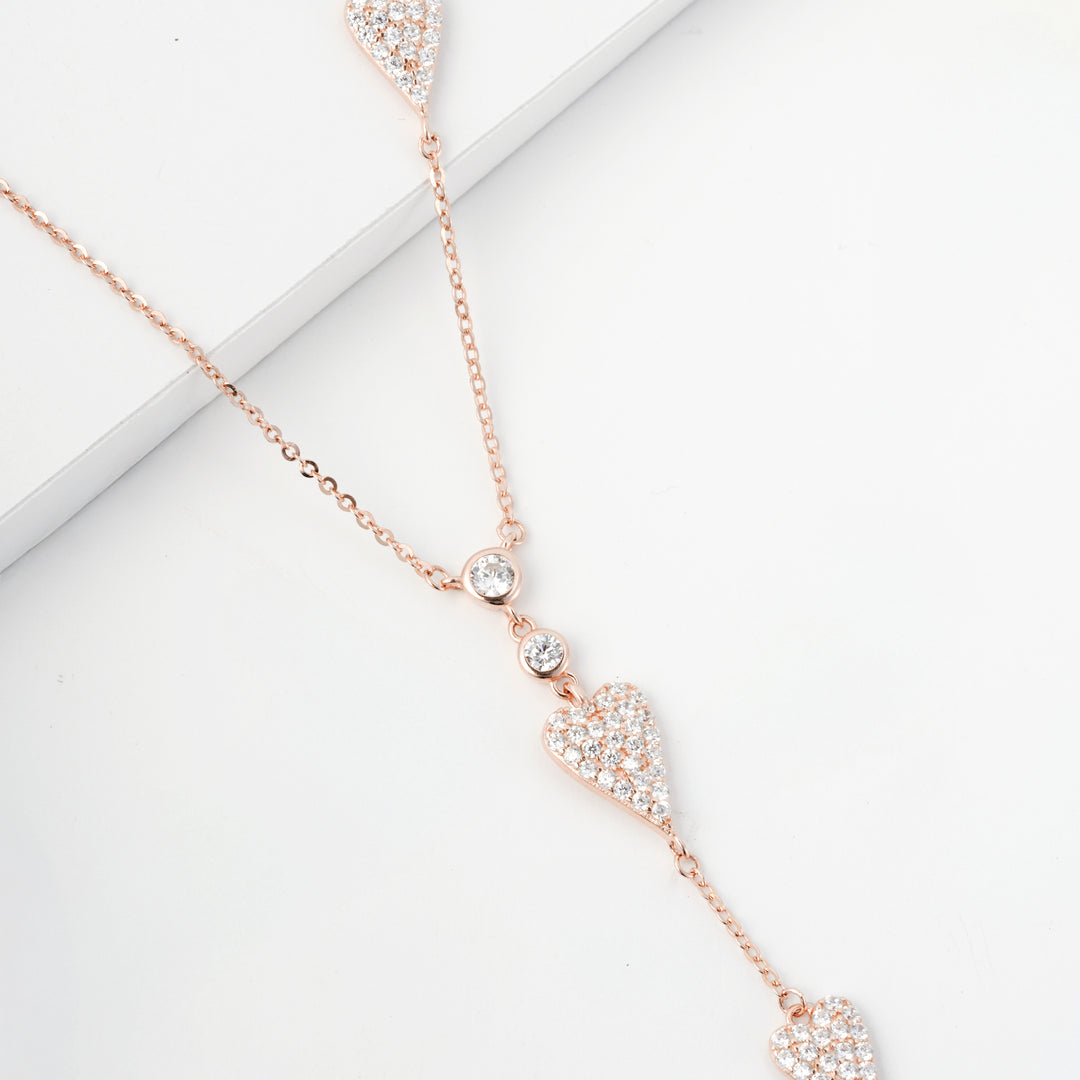 Heart Line Chain Pendant