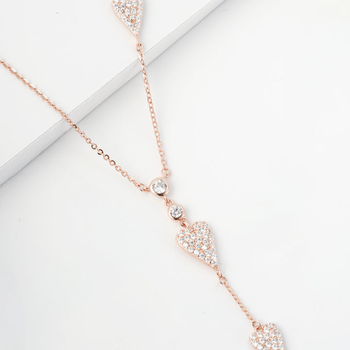 Heart Line Chain Pendant