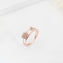 CZ Rosetone Ring