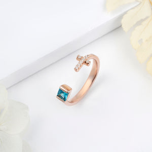 Azure Sky Cross Ring