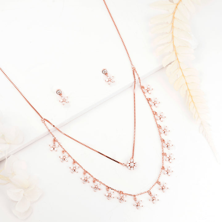 Blossom Layers Necklace Set