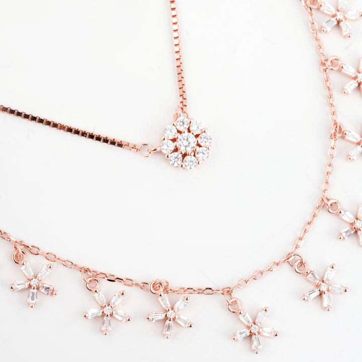 Blossom Layers Necklace Set