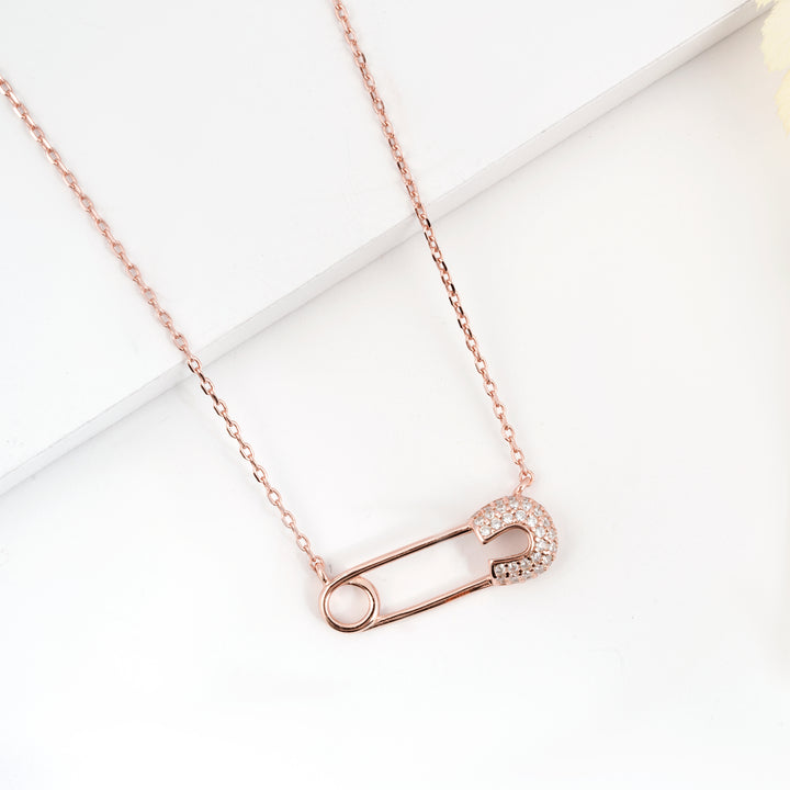 Safety Pin Chain Pendant