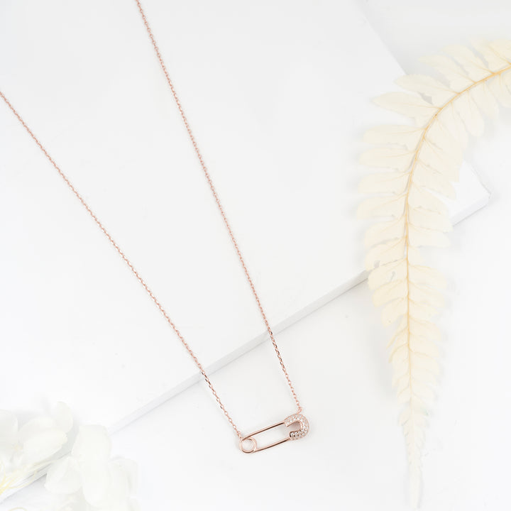 Safety Pin Chain Pendant