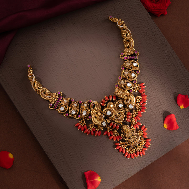 Padma Sindoori Short Necklace