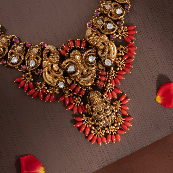 Padma Sindoori Short Necklace