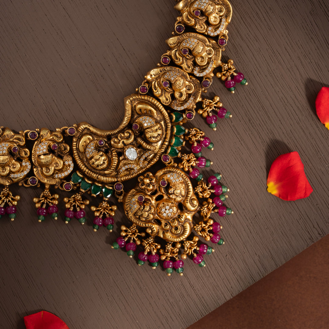Mayil Anugraha Short Necklace