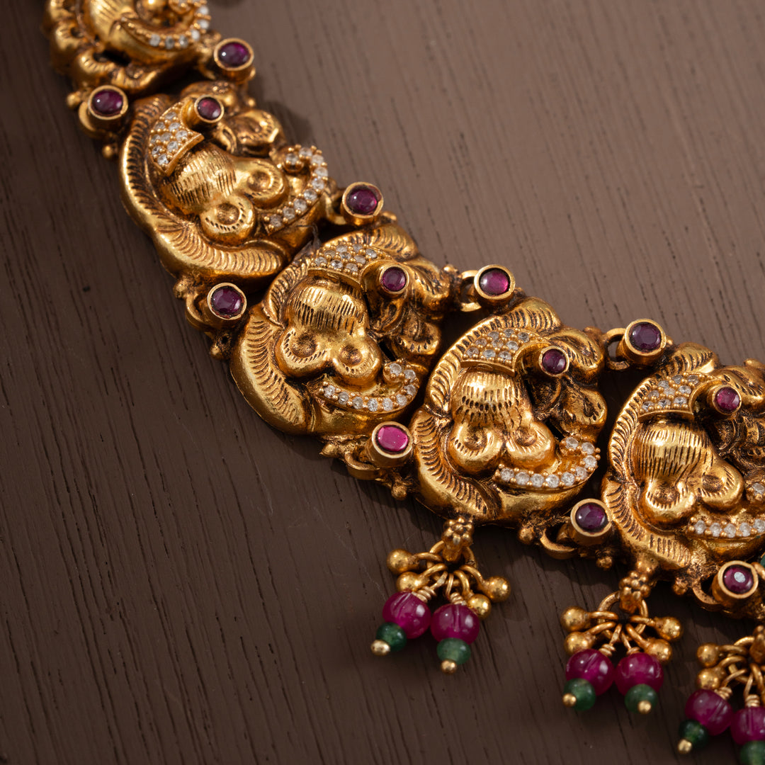 Mayil Anugraha Short Necklace