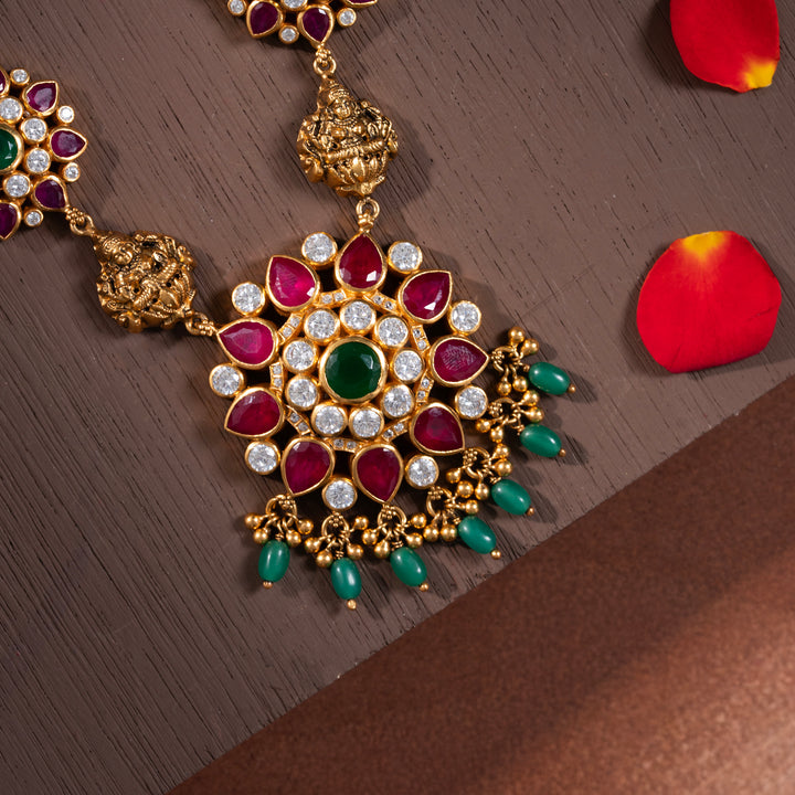Vaijayanti Ruby Short Necklace
