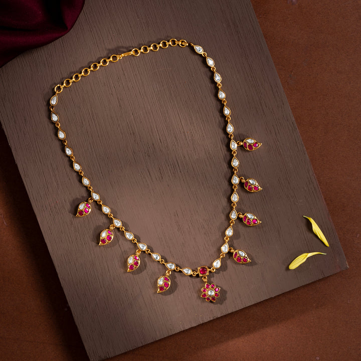 Ruby Gulmohar Short Necklace