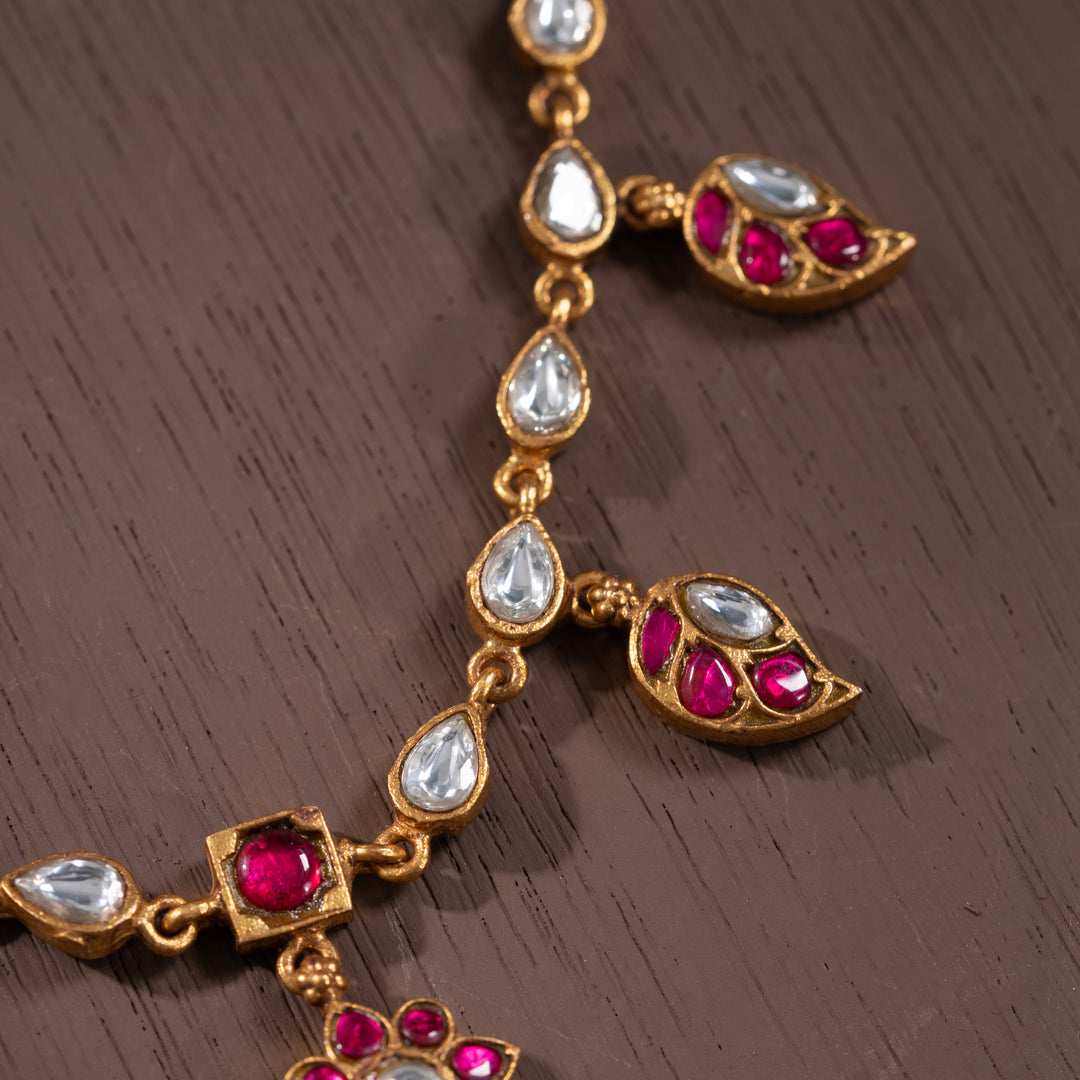 Ruby Gulmohar Short Necklace