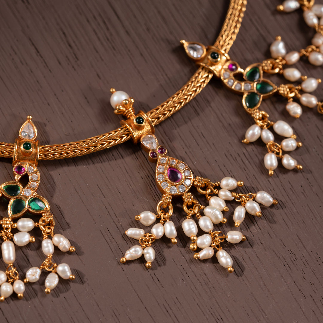 Mayura Pearl Ensemble Necklace Set