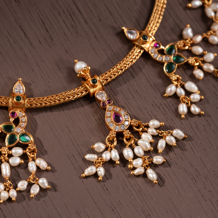 Mayura Pearl Ensemble Necklace Set