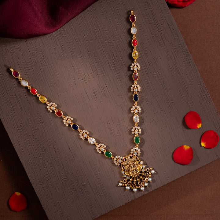 Navamani Vishnu-Patni Short Necklace