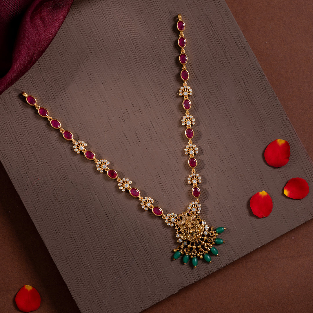 Navamani Vishnu-Patni Short Necklace