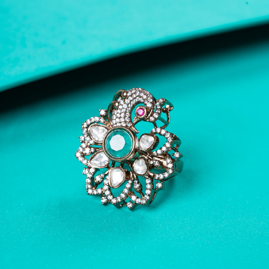 Peacock Crown Ring