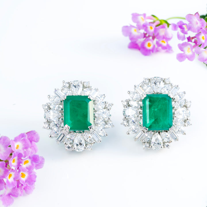 Esselune Emerald Studs