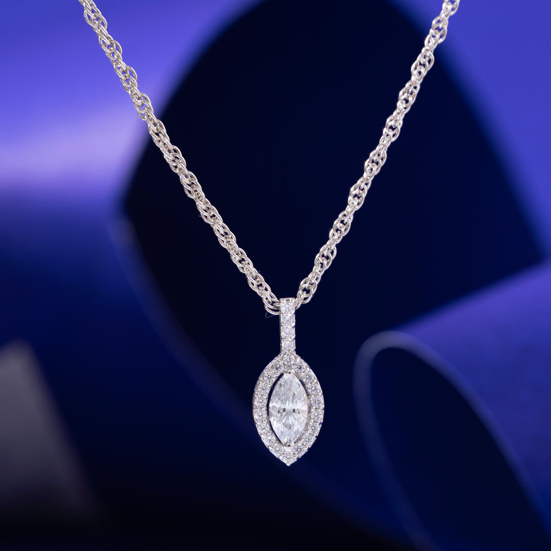 Crystal Crest Chain Pendant