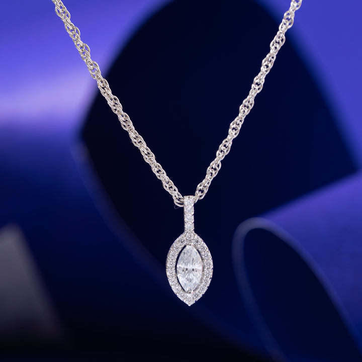 Crystal Crest Chain Pendant