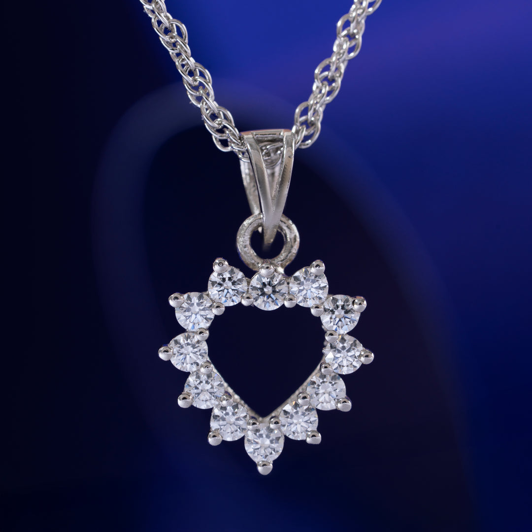 Blooming Heart Chain Pendant