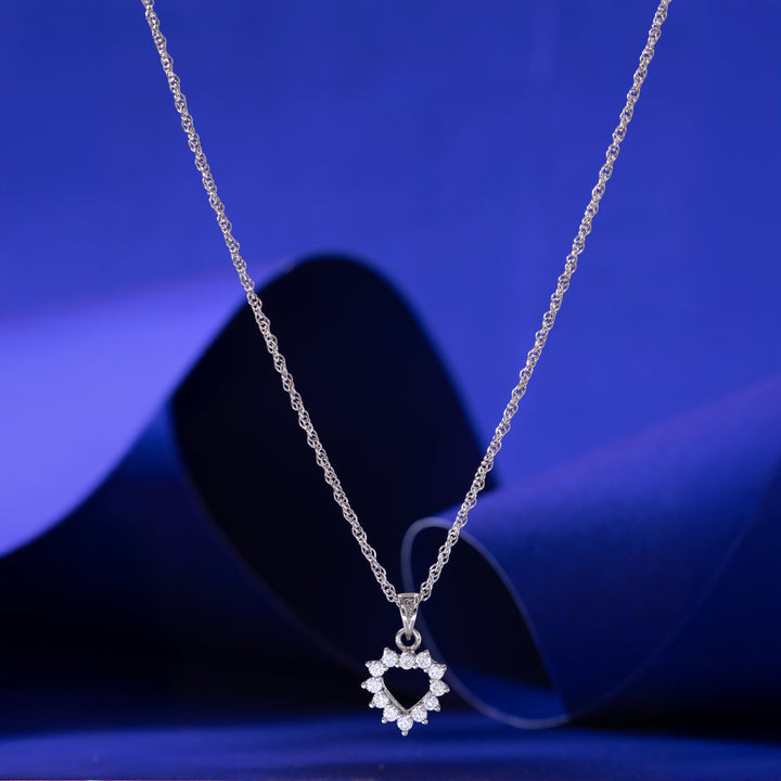 Blooming Heart Chain Pendant