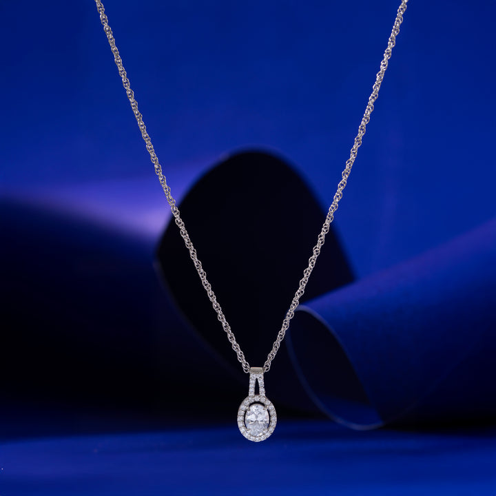 Halo Whisper Chain Pendant