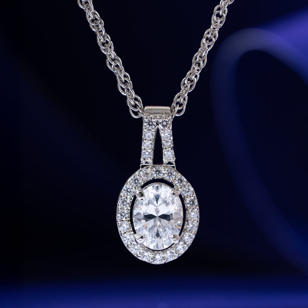 Halo Whisper Chain Pendant
