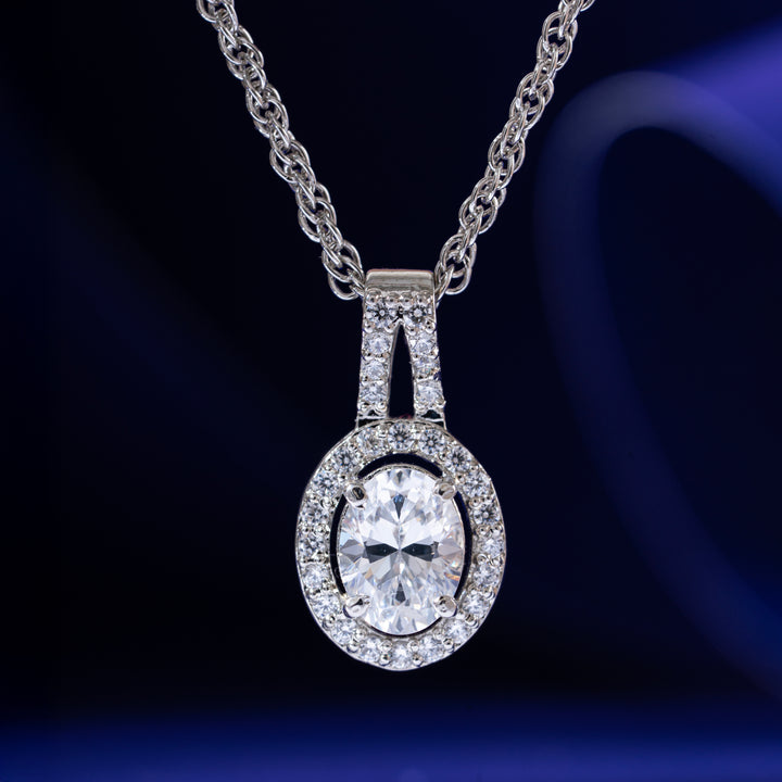 Halo Whisper Chain Pendant