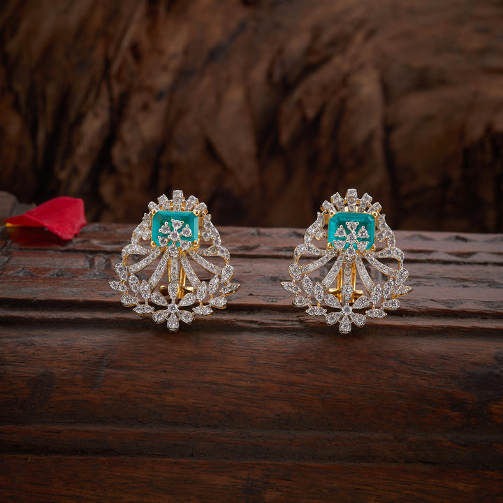 CZ Esmeraya Studs