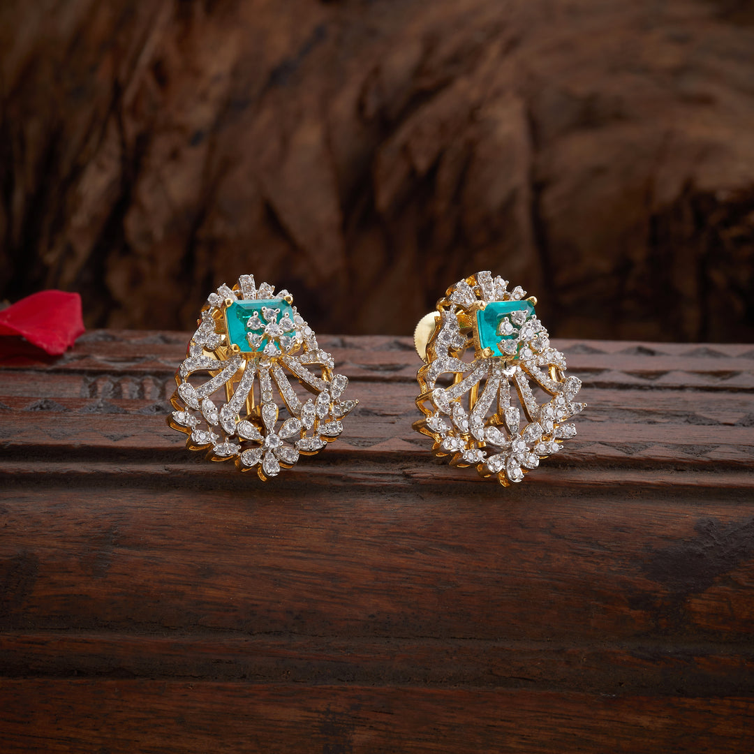 CZ Esmeraya Studs
