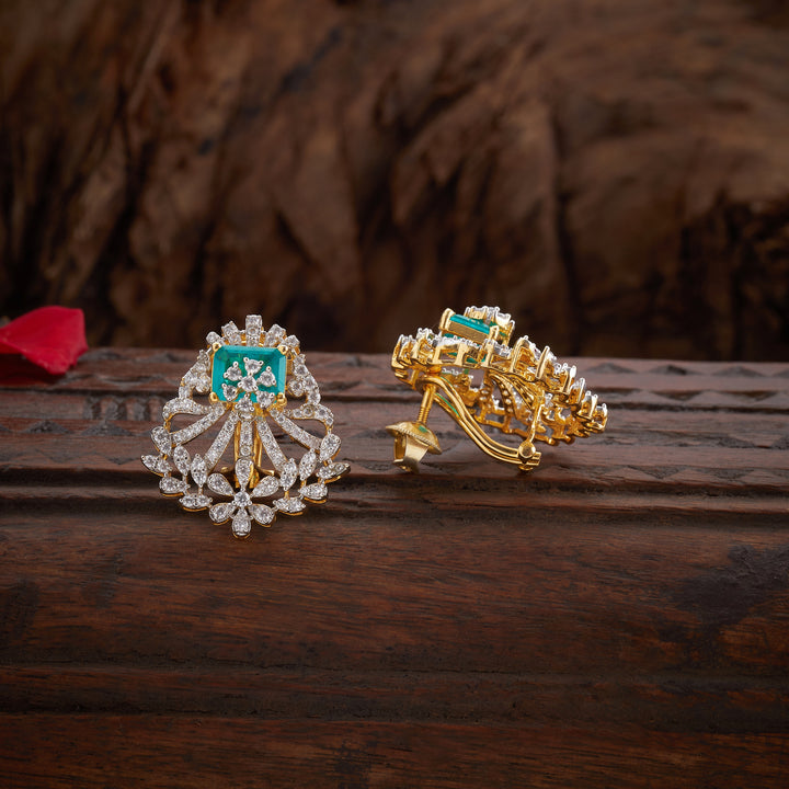 CZ Esmeraya Studs