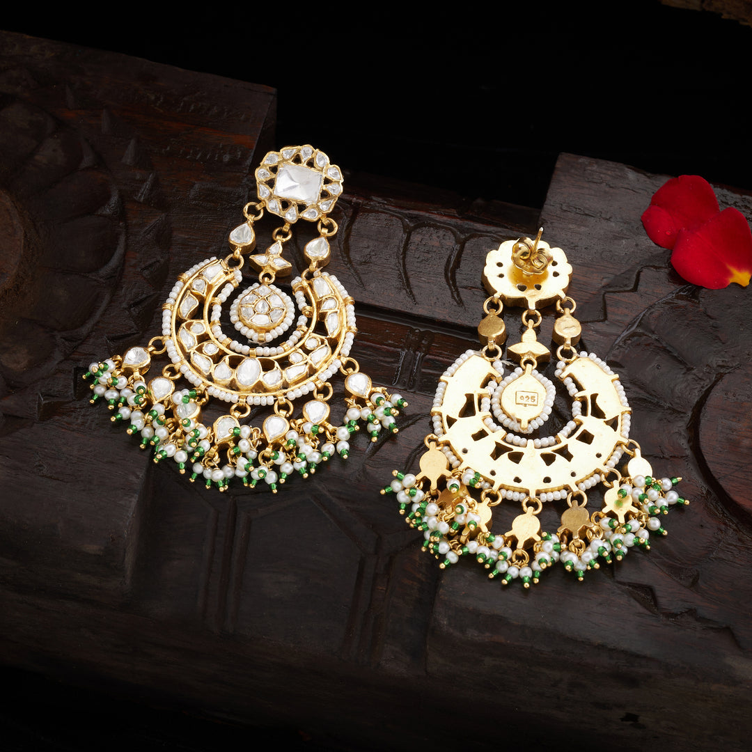 Moissanite Gul Chandbali