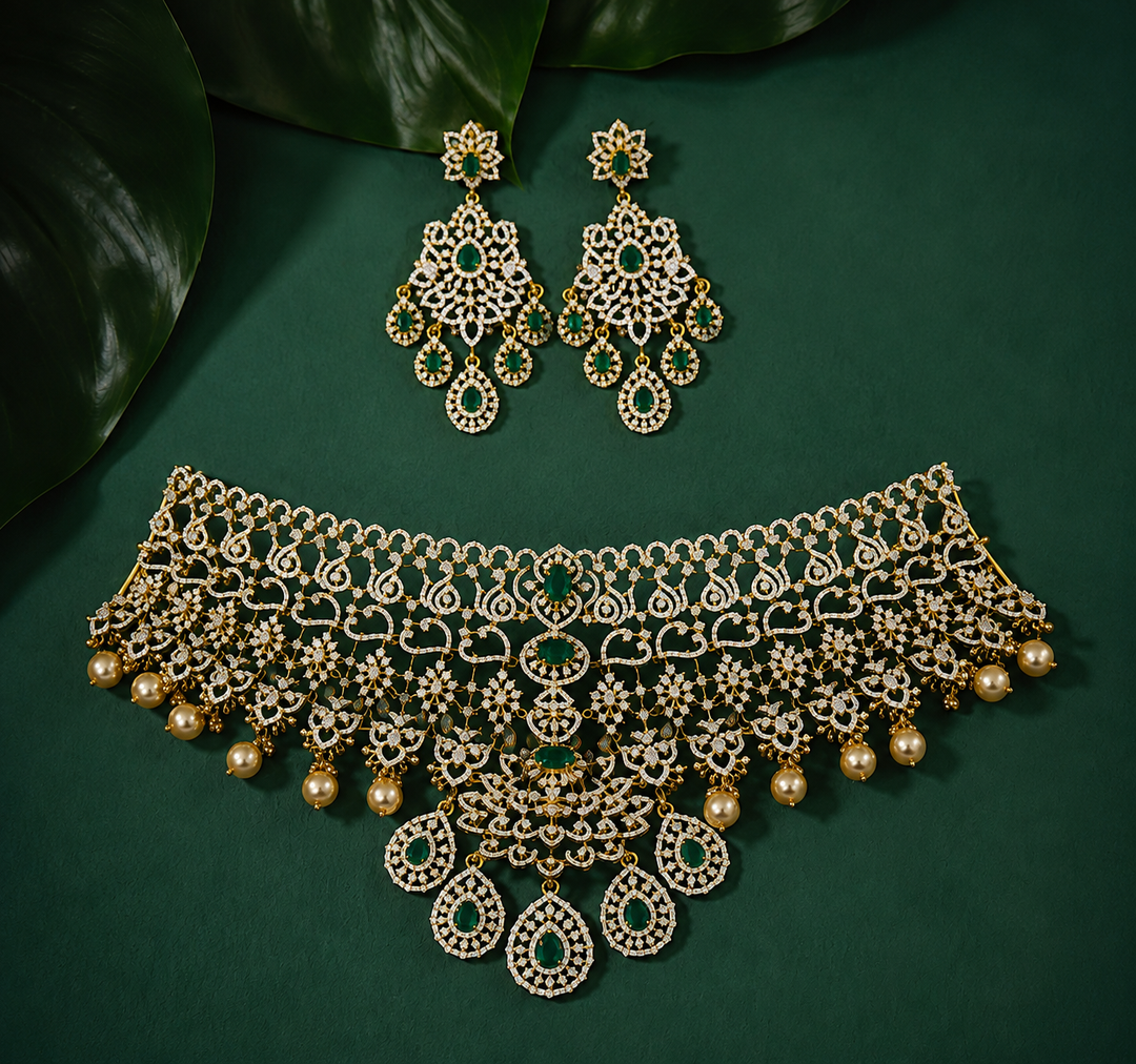 Elite Grace CZ Choker Set