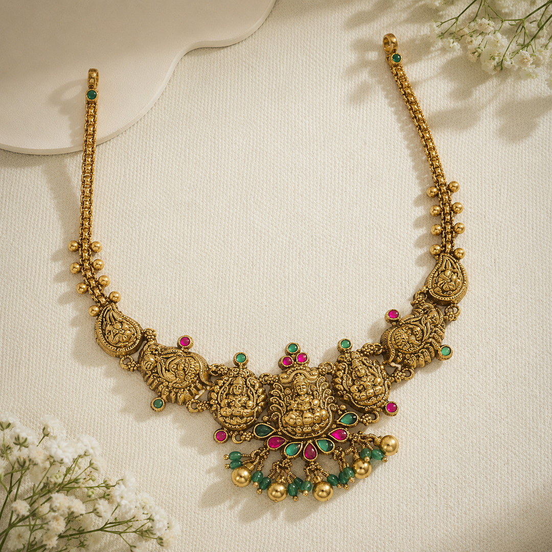 Dhan-Lakshmi Temple Necklace