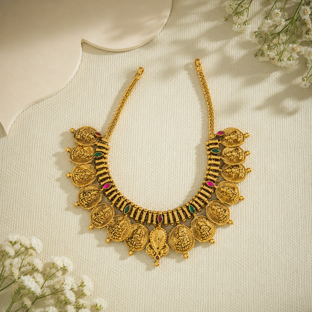 Dhanmaya Kaasu Temple Necklace