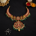 Mor-Gajraj Kundan Necklace