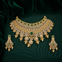 Fleur-Pearl CZ Choker Set