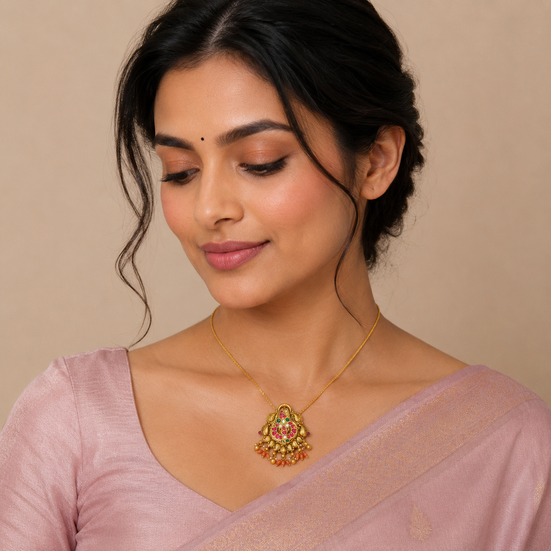 Mayurina Kundan Pendant