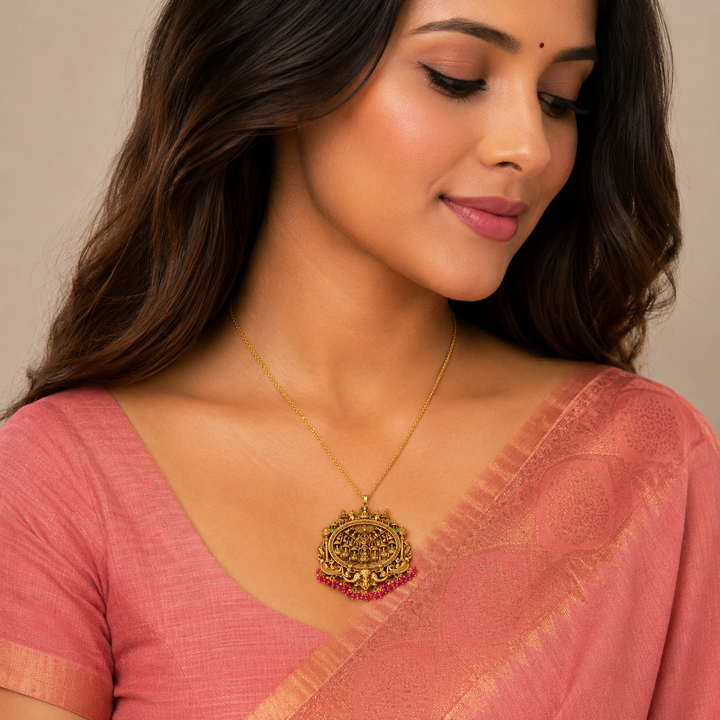 Sri Gajendra Temple Pendant