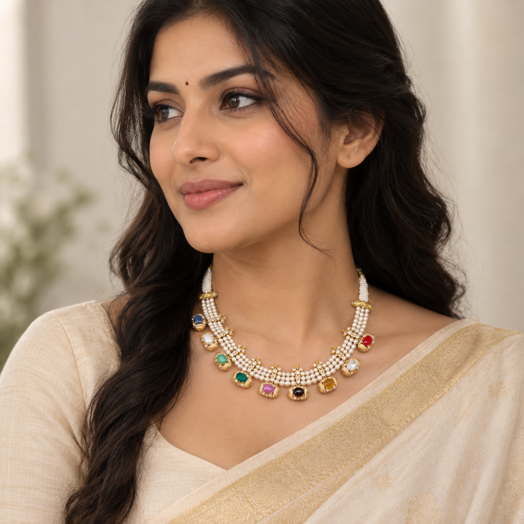 Navatejas Moissanites Necklace