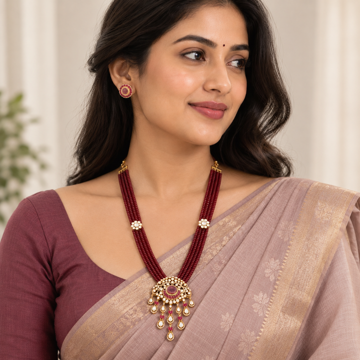Gulistan Royale Moissanite Necklace Set