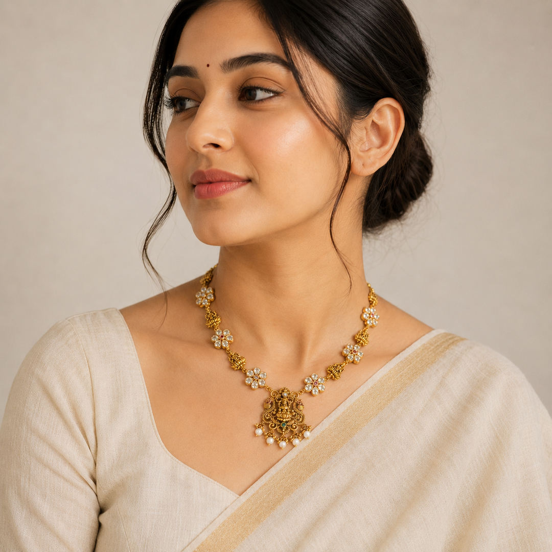 Sreya Temple Necklace